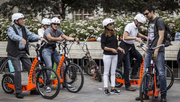 City Hunt na elektrických skútrech